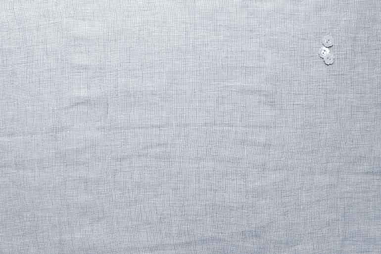 one washed linen　Kelly ワンウォッシュ リネンケリー　スモールギンガム グレー
